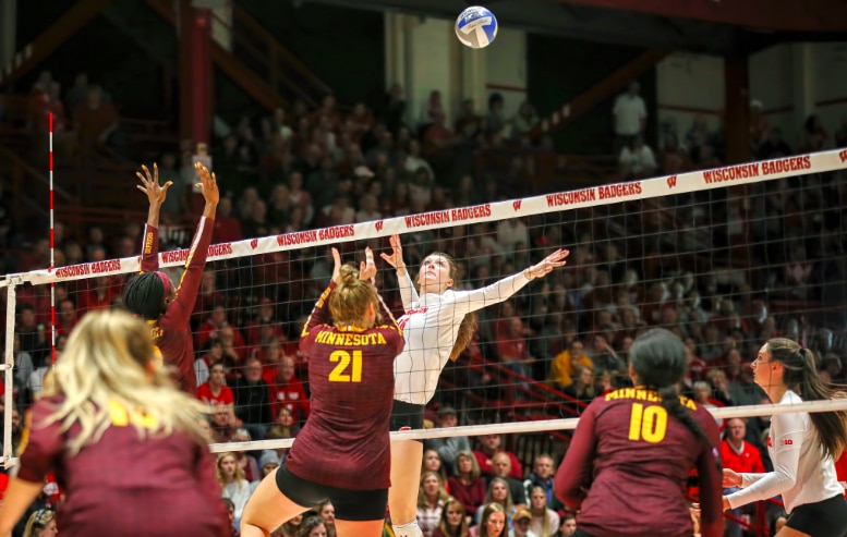 The slide play is one of the most effective offensive plays in NCAA volleyball