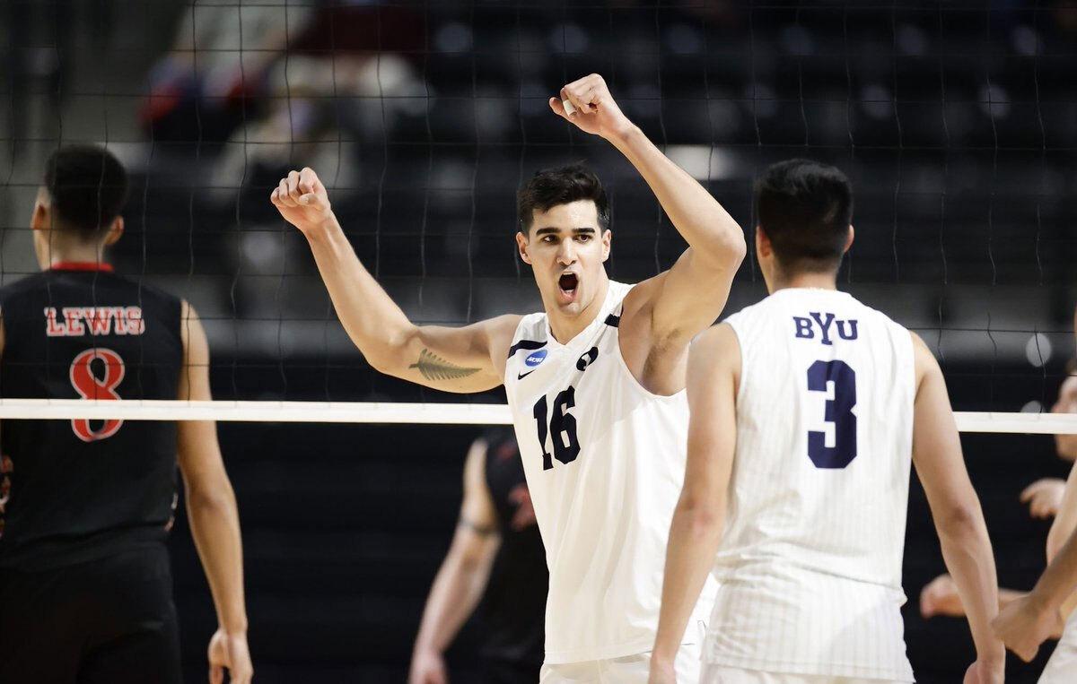 BYU defeated Lewis to advance to the NC men's volleyball national title match