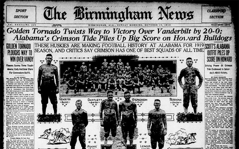 The cover of the Bimingham News from Oct. 19, 1919