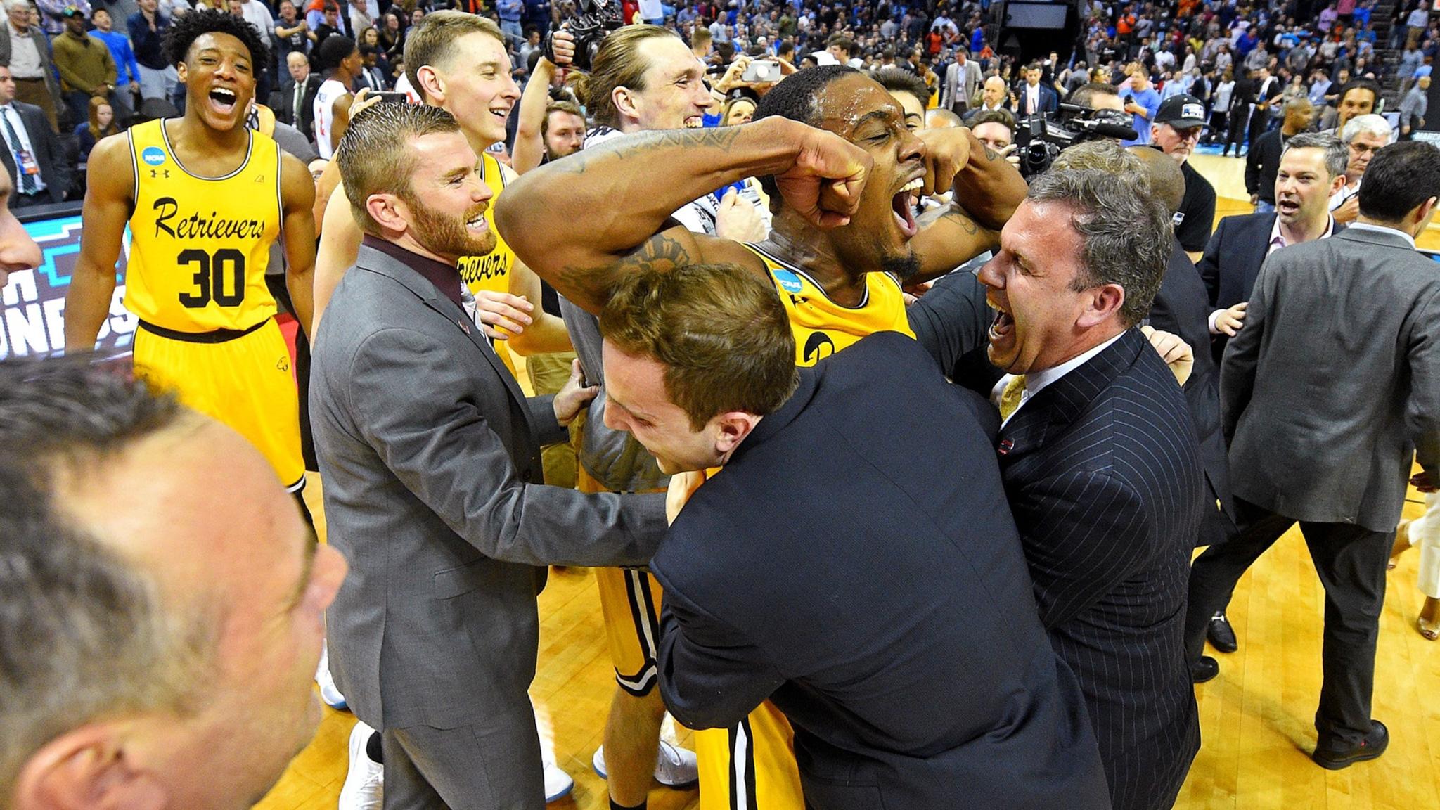 UMBC basketball defeats UVA