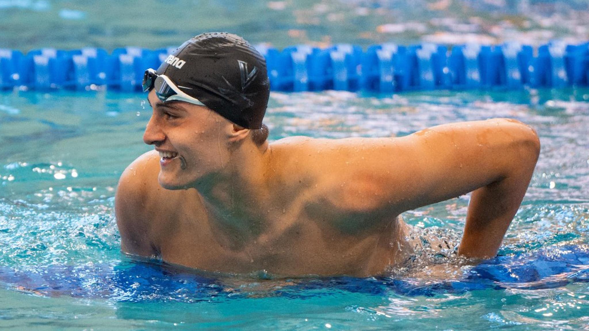 David King swims for UVA