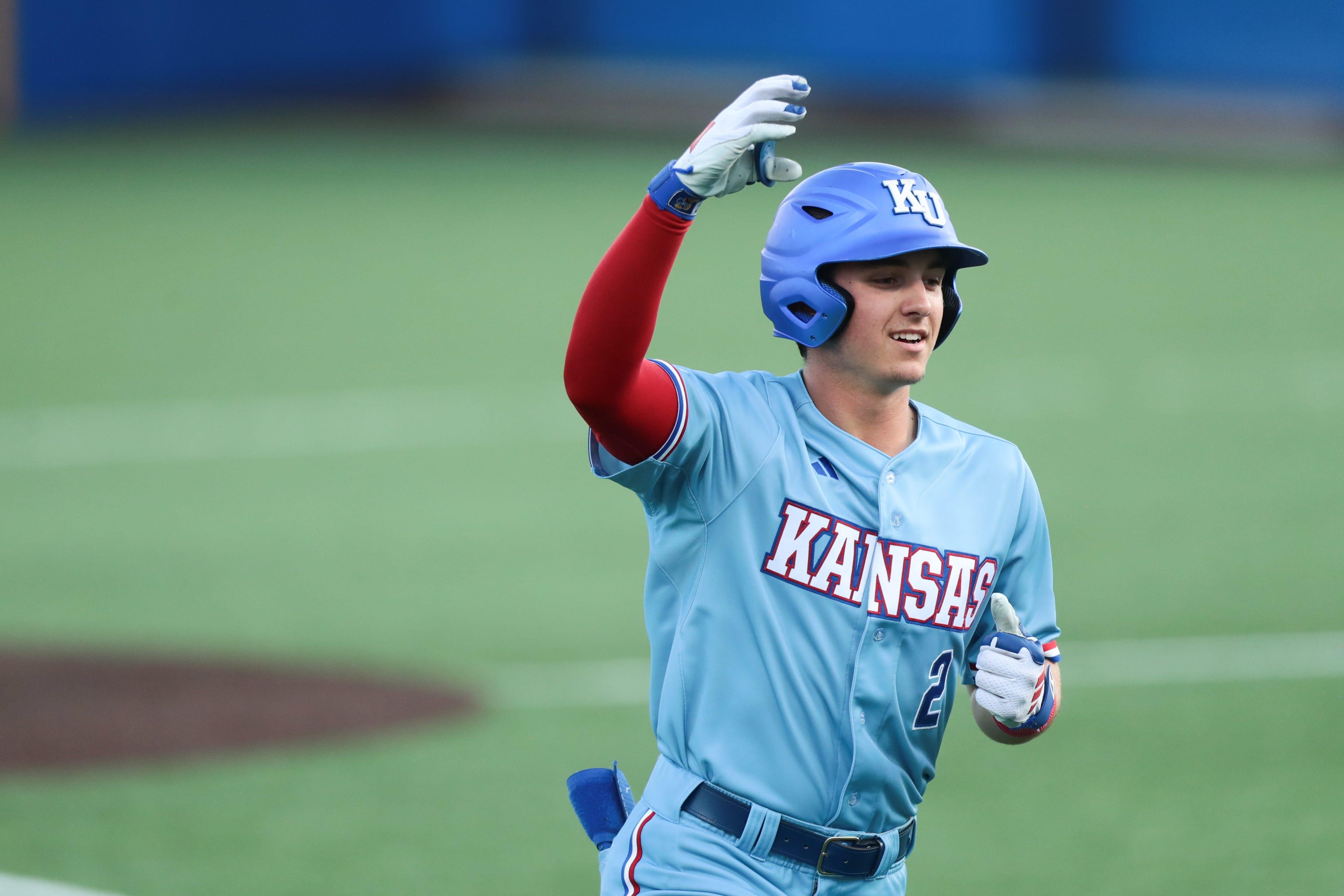 Kansas baseball's Tyson LeBlanc