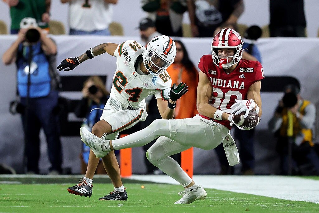 Indiana plays against Miami (Fla.) in the College Football Playoff National Championship Game.
